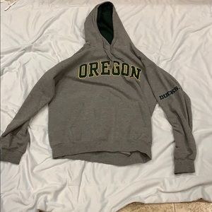Gray Oregon ducks hoodie